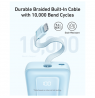 Anker | Power Bank with Built-In USB-C Cable | A1688031 | 10000 mAh | 30W Output | Blue