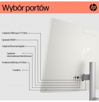 HP AiO 24-cr0312nw Ryzen 5 7520 23.8" FHD IPS 250nits AG 16GB DDR5 SSD512 Radeon 610M Cam720p kB+Mouse Win11 Shell White 2Y