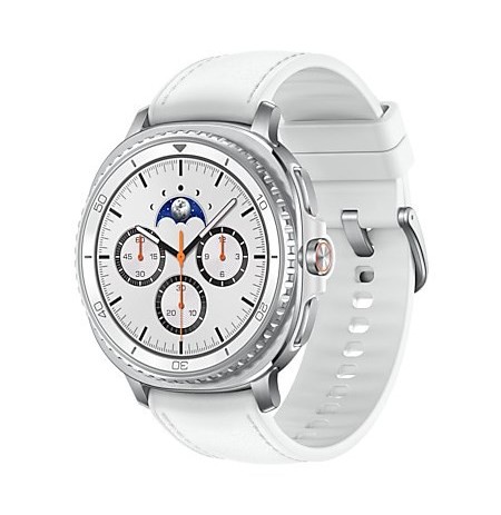 Samsung Galaxy Watch 8 Classic 3.3 cm (1.3") AMOLED 46 mm Digital 438 x 438 pixels Touchscreen Silver Wi-Fi GPS (satellite)