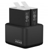 GoPro Dual Battery Charger + Enduro Batt for HERO12, HERO11, HERO10 & HERO9 Black