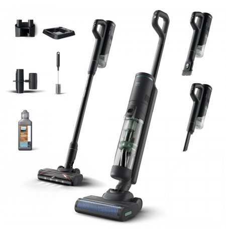 Philips 7000 series XW7263/11 stick vacuum/electric broom 2-in-1 stick vacuum Battery Dry&wet Bagless 0.45 L Black