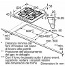 Bosch Serie 4 PNP6B6K40 gas hob with 4 zones