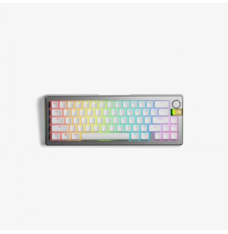 Glorious GMMK 3 Pro HE Wireless 65% Custom Gaming Keyboard - Pre-Built, ANSI (US), Fox HE Switches, silver