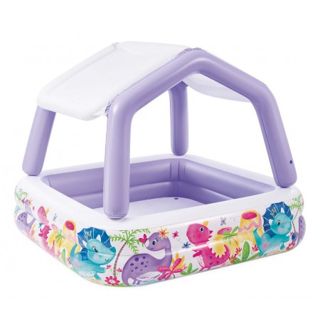 Intex 57470NP above ground pool Inflatable pool Square 295 L Multicolour