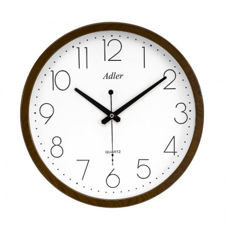 ADLER ADL-PW077 DARK WALNUT Sieninis kvarcinis laikrodis