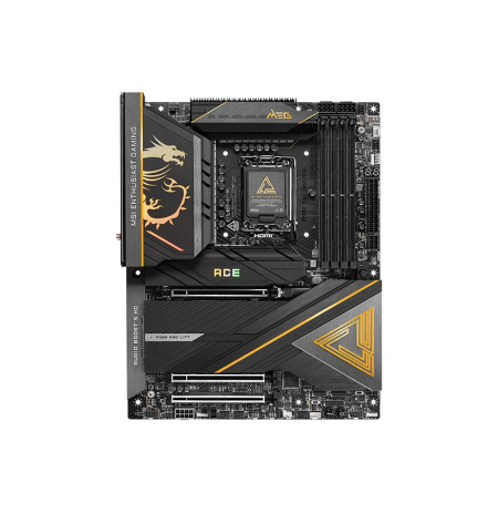 MSI MEG Z890 ACE | Processor family Intel | Processor socket LGA1851 | Supported hard disk drive interfaces SATA