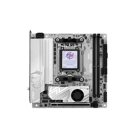 MSI MPG B850I EDGE TI WIFI | Processor family AMD B850 | Processor socket AM5 | DDR5 | Supported hard disk drive interfaces SATA