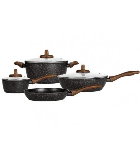 Smile MGK-24 7-piece cookware set with deep frying pan