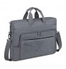 RIVACASE 7531 Alpendorf ECO 15.6"-16" laptop bag, grey, waterproof material, eco rPet, pockets for smartphone, documents,