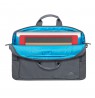 RIVACASE 7531 Alpendorf ECO 15.6"-16" laptop bag, grey, waterproof material, eco rPet, pockets for smartphone, documents,