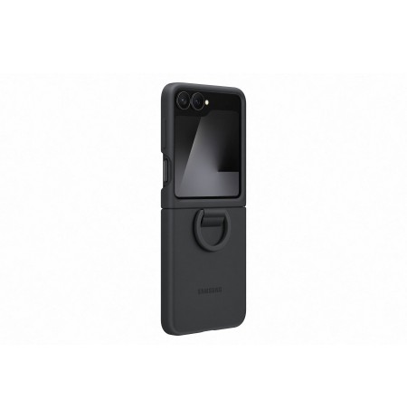 Samsung Galaxy Flip6/Flip7 FE Silicone Case with Ring Black
