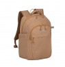 Backpack for 14" laptop RIVACASE Aviva, beige