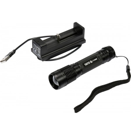 YT. MET FLASHLIGHT. WITH CREE RECHARGEABLE LED