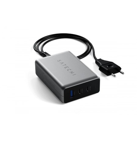 Satechi USB-C PD GaN Charger 100W, 2x USB-C, 1x US