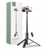 Tech-Protect Selfie Stick Tripod L08S, black
