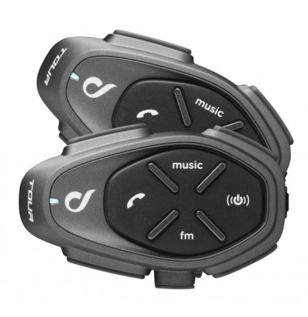 Interphone TOUR HD Motorbike intercom 1500 m 2 pcs Black