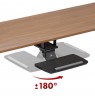 Maclean under-desk keyboard holder, adjustable, max. 5kg, black, MC-156 B