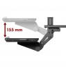 Maclean under-desk keyboard holder, adjustable, max. 5kg, black, MC-156 B