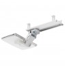 Maclean under-desk keyboard holder, adjustable, max. 5kg, white, MC-156 W