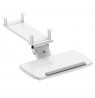 Maclean under-desk keyboard holder, adjustable, max. 5kg, white, MC-156 W