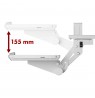 Maclean under-desk keyboard holder, adjustable, max. 5kg, white, MC-156 W