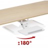 Maclean under-desk keyboard holder, adjustable, max. 5kg, white, MC-156 W