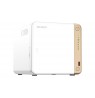 QNAP TS-462-4G NAS/storage server Tower Intel® Celeron® N4505 4 GB DDR4 0 TB QNAP QTS White