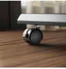 Stand / cart for TV Ergo-Office, max. load 50kg / 5kg shelf, max. VESA 600x400, built-in power strip, black, ER-304 B