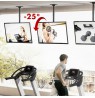Maclean ceiling mount for TV, max load 60kg, 43-86", max VESA 600x400, MC-112 B