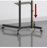 Maclean TV stand / cart, camera shelf, on wheels, 37-70", max load 45kg/5kg shelf, max. VESA 600x400, MC-113 B