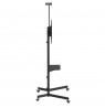 Maclean TV stand / cart, camera shelf, on wheels, 37-70", max load 45kg/5kg shelf, max. VESA 600x400, MC-113 B
