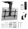 Maclean electric TV mount, ceiling mount, Tuya support, max. VESA 800x400, for TV 43-86", max. 45kg, MC-110 T