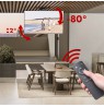 Maclean electric TV mount, ceiling mount, Tuya support, max. VESA 800x400, for TV 43-86", max. 45kg, MC-110 T