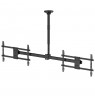 Maclean ceiling mount for two TVs, max load 2x40kg, 34-60", max VESA 600x400, MC-111 B