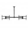 Maclean ceiling mount for two TVs, max load 2x40kg, 34-60", max VESA 600x400, MC-111 B