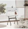 Maclean TV stand / cart, camera shelf, on casters, 55-100", max load 120kg/10kg shelf, max. VESA 900x600, black, MC-114 B