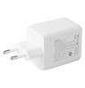 USB GaN sieninis įkroviklis DELTACO, 100 W, 1x USB-A, 2x USB-C, PPS, bendra išvestis 100 W, baltas / USBC-GAN06 / 1903219