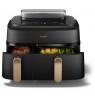 Philips 5000 series NA552/00 fryer Double 9 L Stand-alone 2750 W Hot air fryer Black