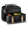 Philips 5000 series NA552/00 fryer Double 9 L Stand-alone 2750 W Hot air fryer Black