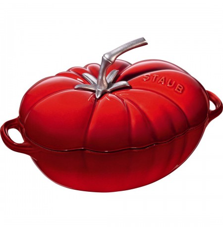 Staub Cast Iron Oval Tomato Pot - 2.5 ltr, Red