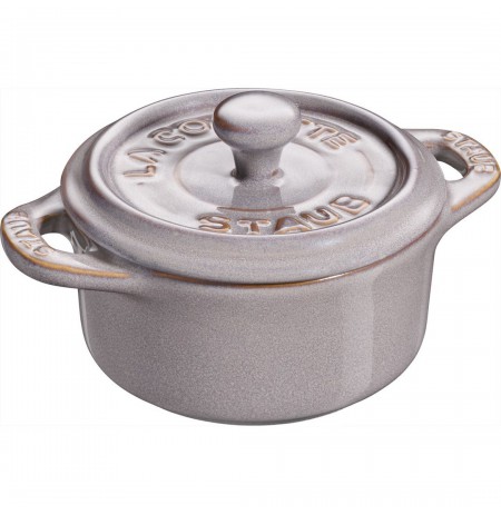 Staub Mini Cocotte Round - 200ml, Antique Grey