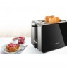 Bosch TAT7203 toaster 2 slice(s) 1050 W Black, Stainless steel
