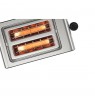 Bosch TAT7203 toaster 2 slice(s) 1050 W Black, Stainless steel