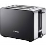 Bosch TAT7203 toaster 2 slice(s) 1050 W Black, Stainless steel