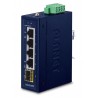 PLANET Industrial 4-Port GE Switch + Port 100/1000X SFP