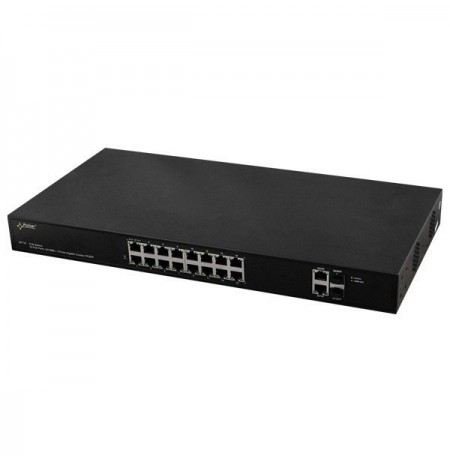 PULSAR SF116 16-PORT POE SWITCH (16xPoE + 2xUPLINK/2xSFP UPLINK)