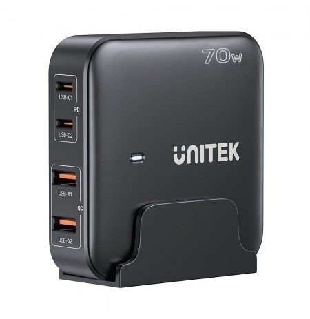 Unitek GaN Desktop Charger 70W 2xUSB-A 2xUSB-C