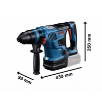 BOSCH. SDS+ HAMMER GBH 18V-34 CF SOLO 5,8J + HANDLE 13mm CASE