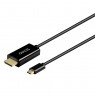 SAVIO CL-191 USB-C to HDMI Cable, 30Hz, 2m, plastic