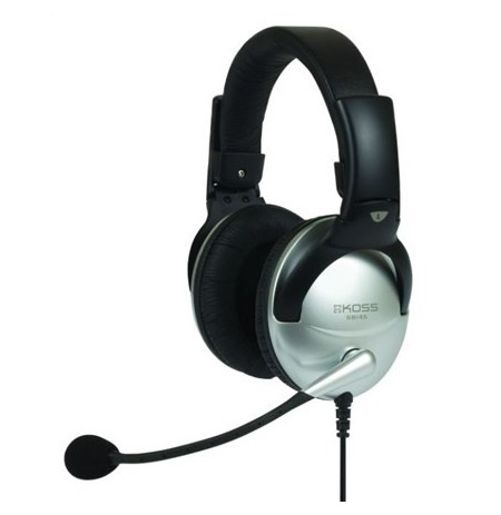 Koss Headphones SB45 Wired On-Ear Microphone Noise canceling Silver/Black